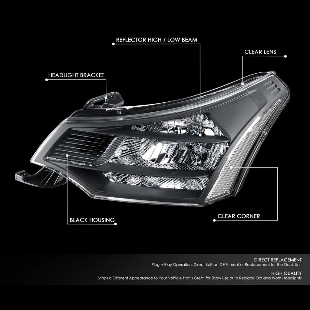 Factory Style Headlights 08-11 Ford Focus