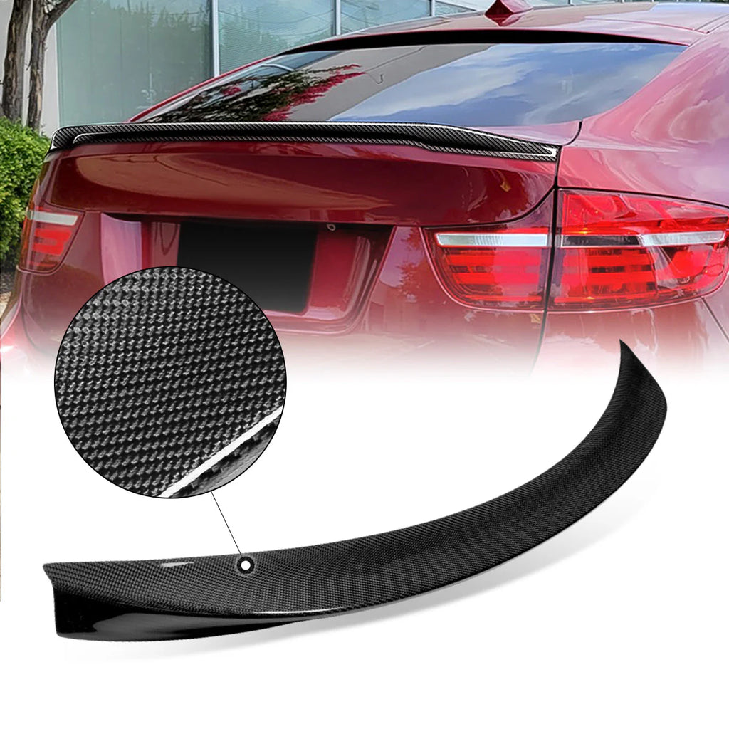 P2-Style Carbon Fiber Rear Trunk Lid Spoiler 08-14 BMW X6 E71