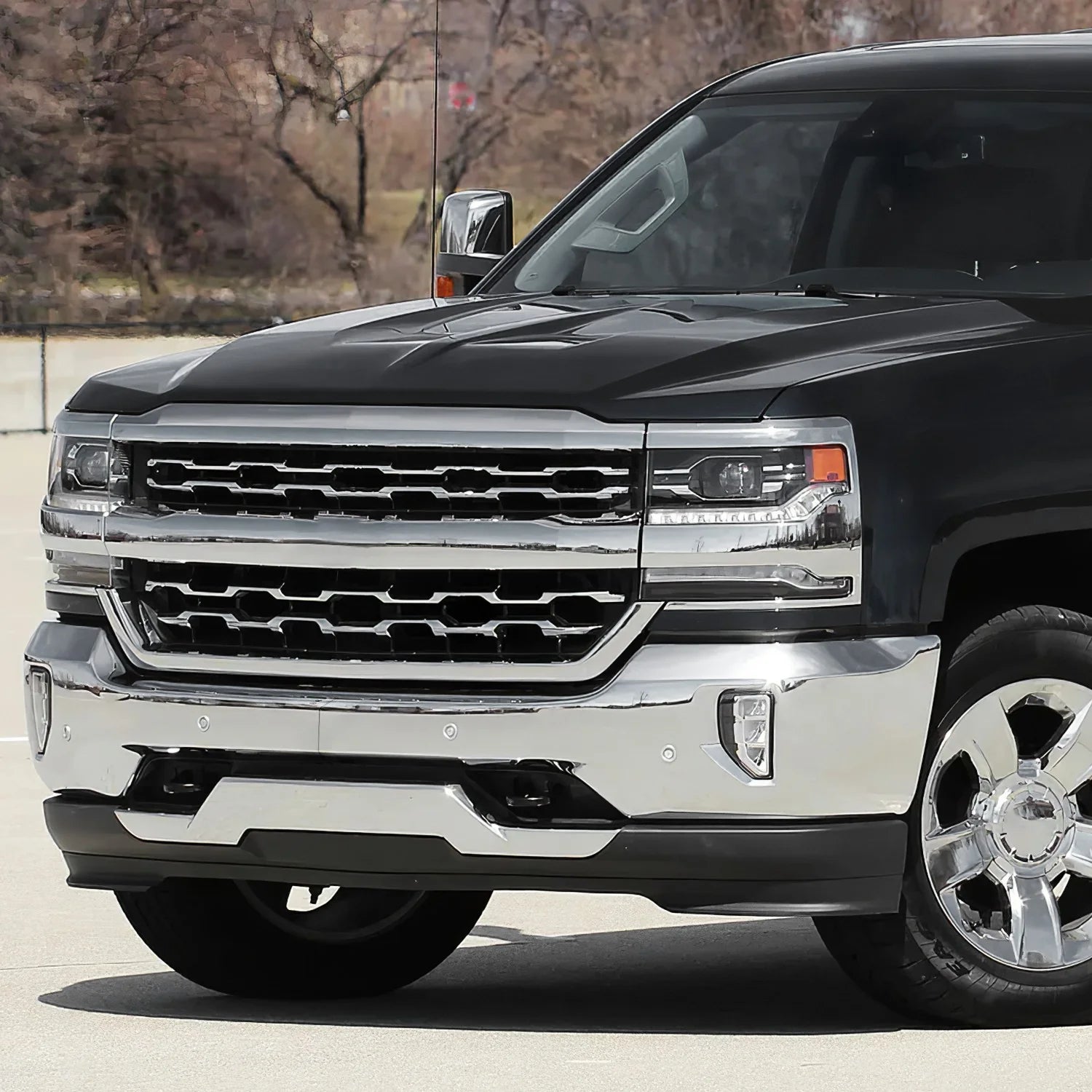 Modular Style Front Bumper (w/Fog Light Holes) 16-19 Chevy Silverado 1500 LD