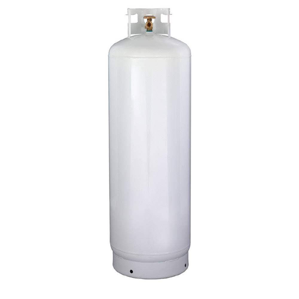 2026 Flame King 100LB (23 Gal) Multi-Valve Propane Tank with High Capacity Filler, Great for Mixed Heating Systems, Home fireplaces, Dryers and Grills