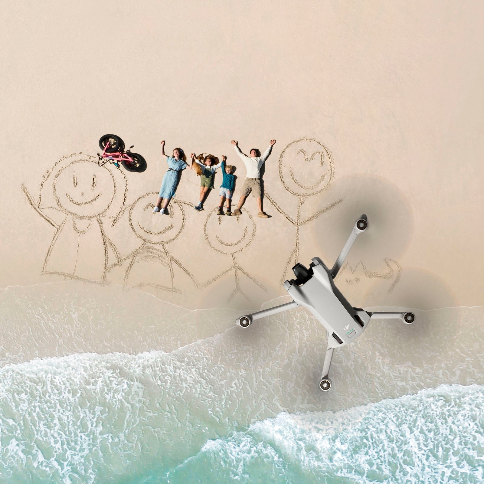 2026 Mini 3 Fly More Combo Drone and Remote Control with Built-in Screen – Gray