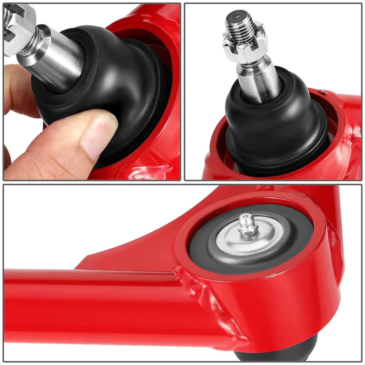 15-22 Chevrolet Colorado GMC Canyon 2-4 in. Lifted Front Upper Control Arms (Red)