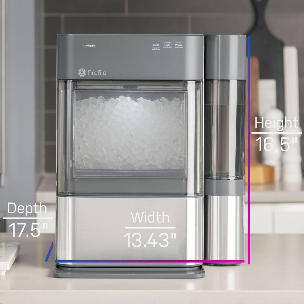 2026 GE Profile Opal 2.0 with 0.75 Gallon Tank, Chewable Crunchable Countertop Nugget Ice Maker, Scoop included, 38 lbs in 24 hours, Pellet Ice Machine with WiFi & Smart Connected, Stainless Steel