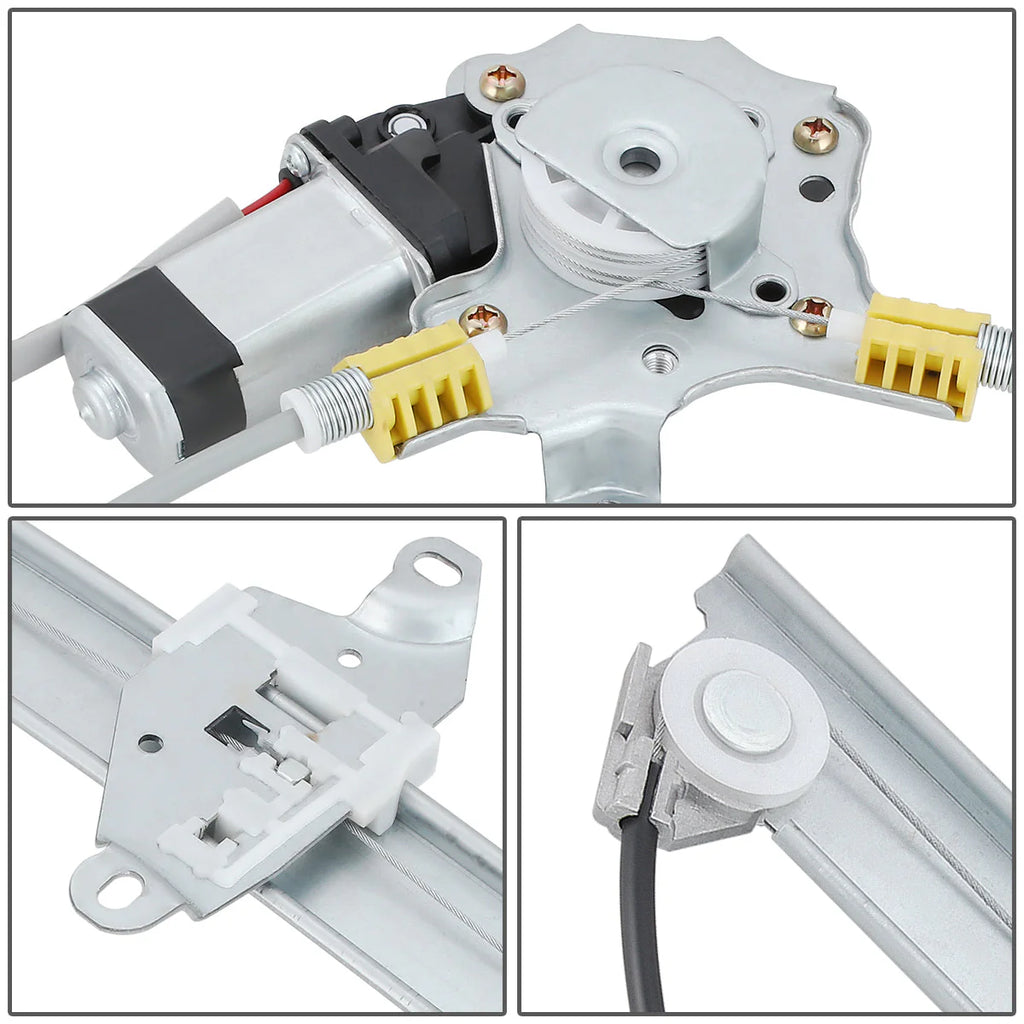 91-94 Nissan Sentra 94-12 Tsuru Power Window Regulator w/Motor - Front Left Driver Side