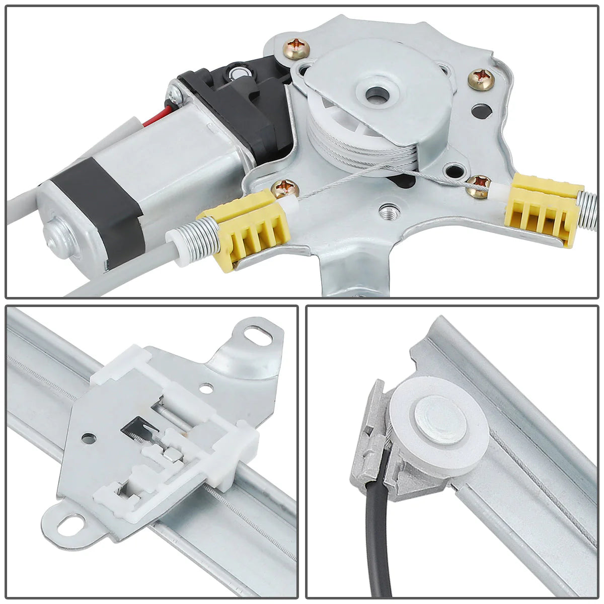 91-94 Nissan Sentra 94-12 Tsuru Power Window Regulator w/Motor - Front Left Driver Side