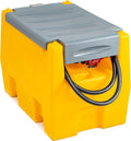 2026 TECSPACE 58 Gallon Gasoline Tank, Portable Fuel Tank with 12V Electric Fuel Transfer Pump, 40 GPM Gasoline Fuel Tank with 4 Meters Hose for Gasoline Transportation (Yellow, 58 gal)