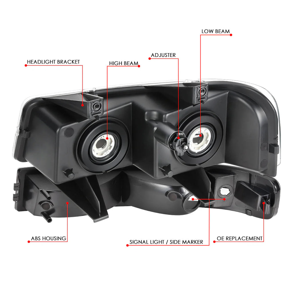 Factory Style Headlights 03-23 Chevrolet Express / GMC Savana 1500-4500