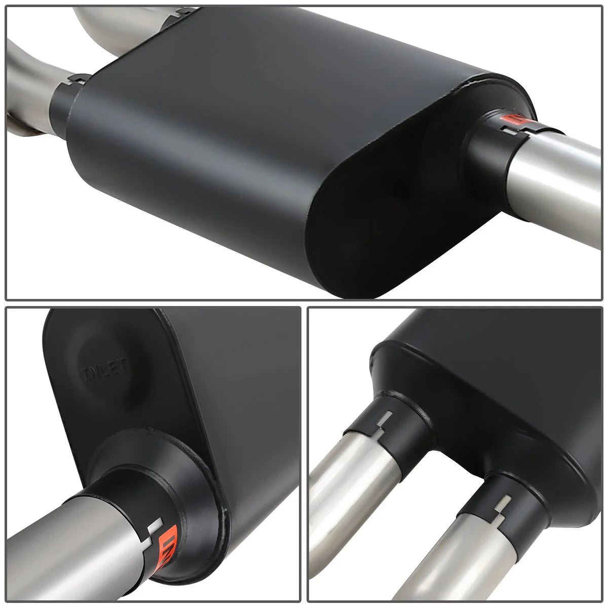 Cat-Back Exhaust System w/4 in. OD Stainless Steel Muffler Tip 07-13 Chevy Silverado GMC Sierra 1500