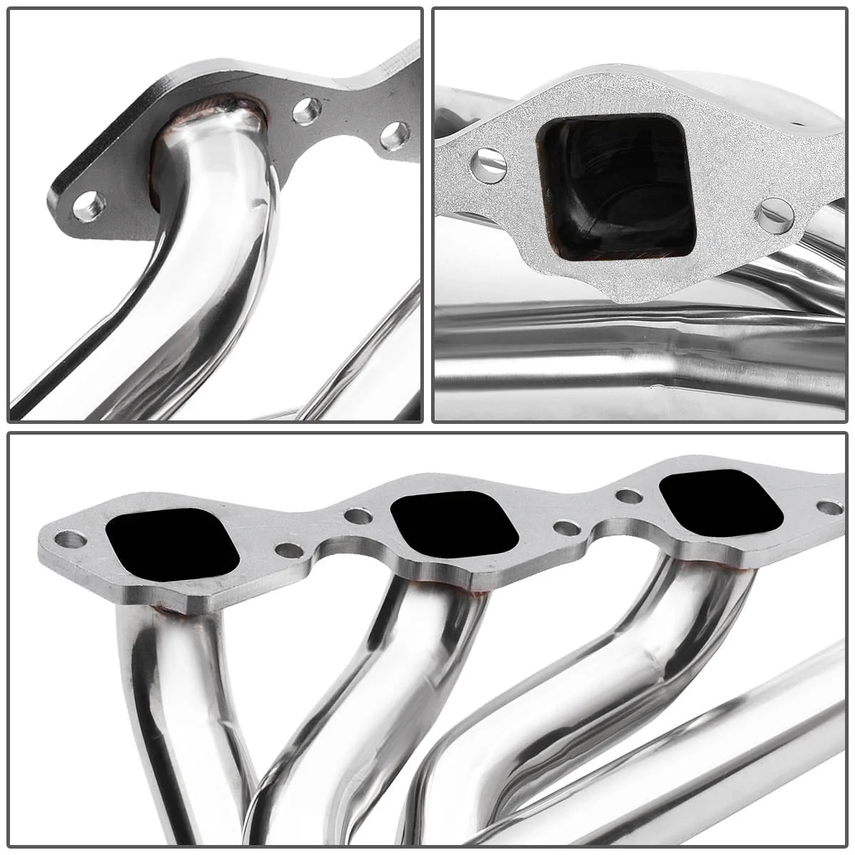 65-73 Chevy/ GM BBC V8 Square Port 366 396 402 427 454 Shorty Exhaust Header - Stainless Steel
