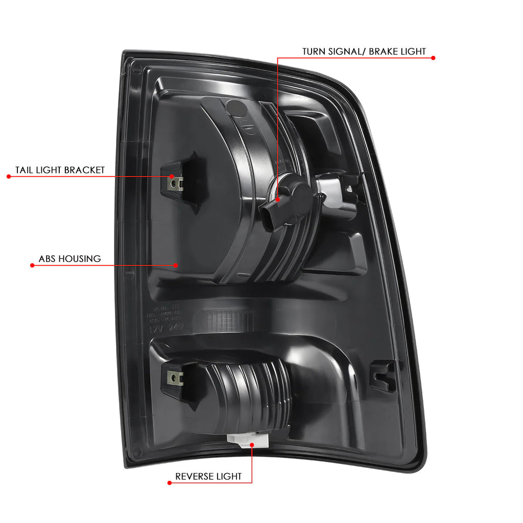 Tail Lights (Smoked) 09-10 Dodge Ram, 11-22 Ram 1500-3500
