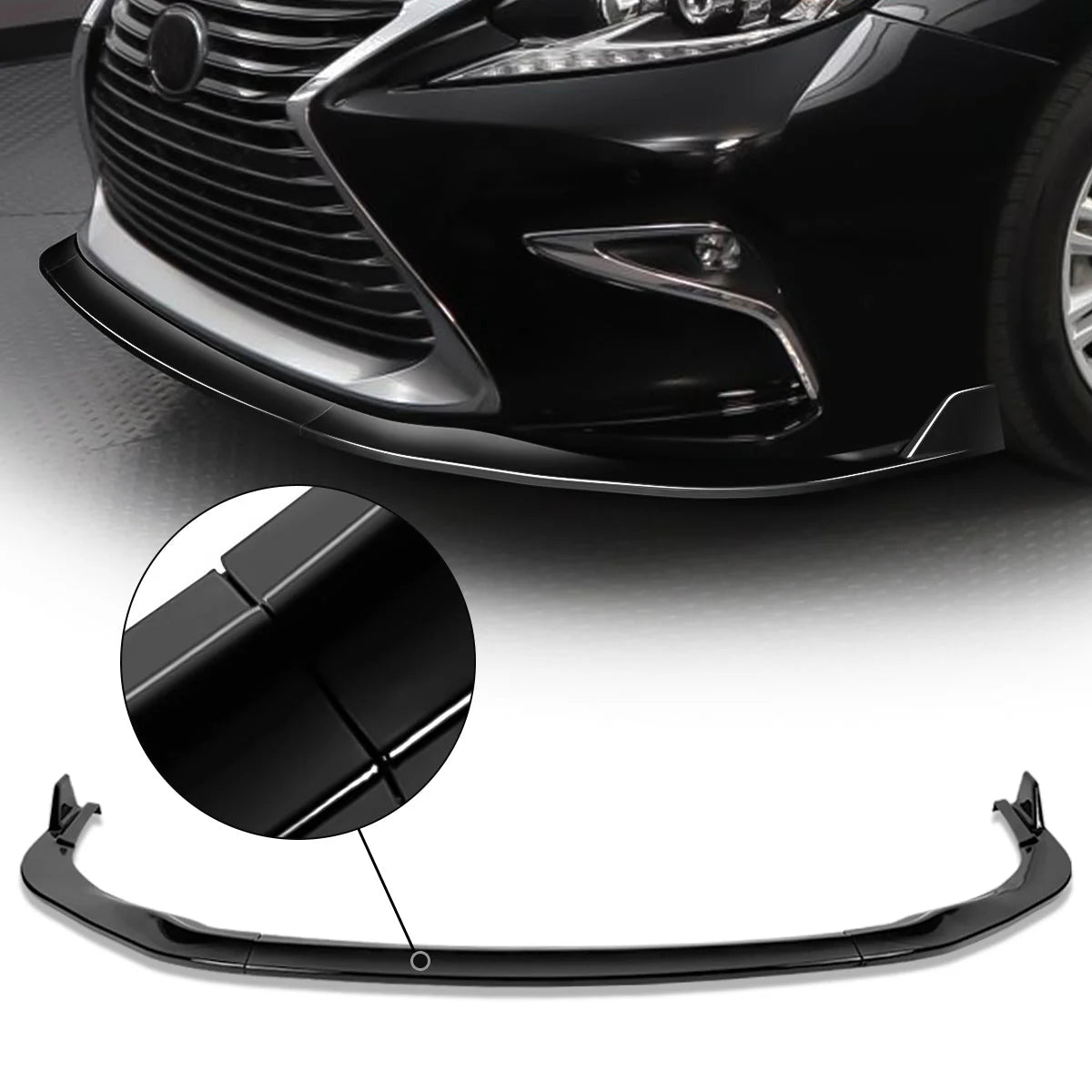 Sport Style Front Bumper Lip 16-18 Lexus ES300H ES350