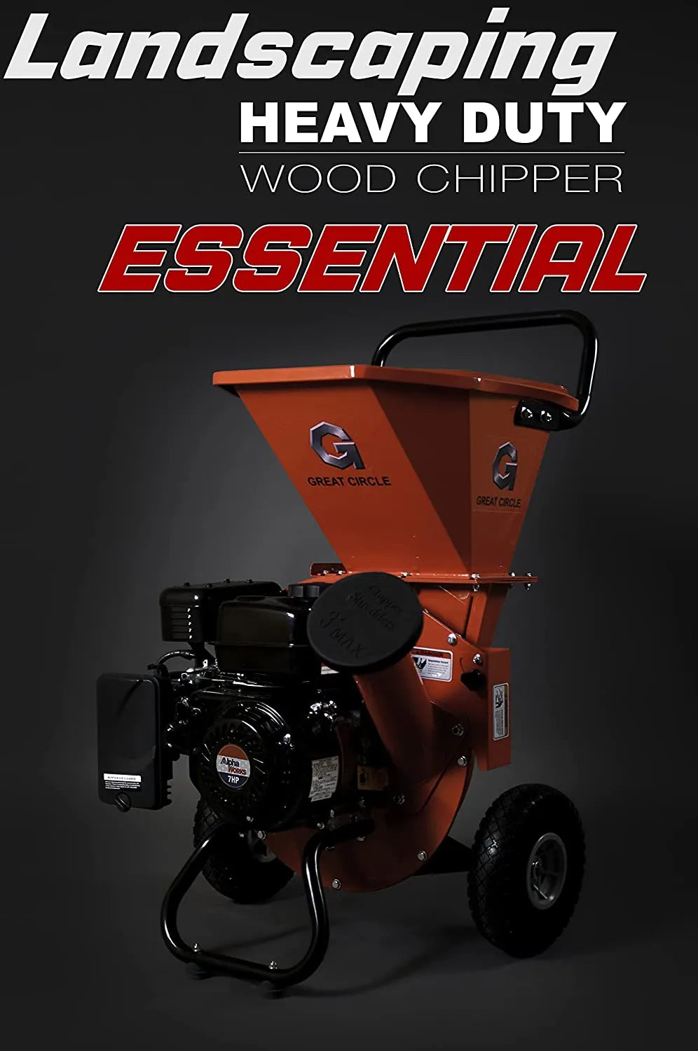 2026 Wood Chipper Shredder Mulcher Heavy Duty Gas Powered