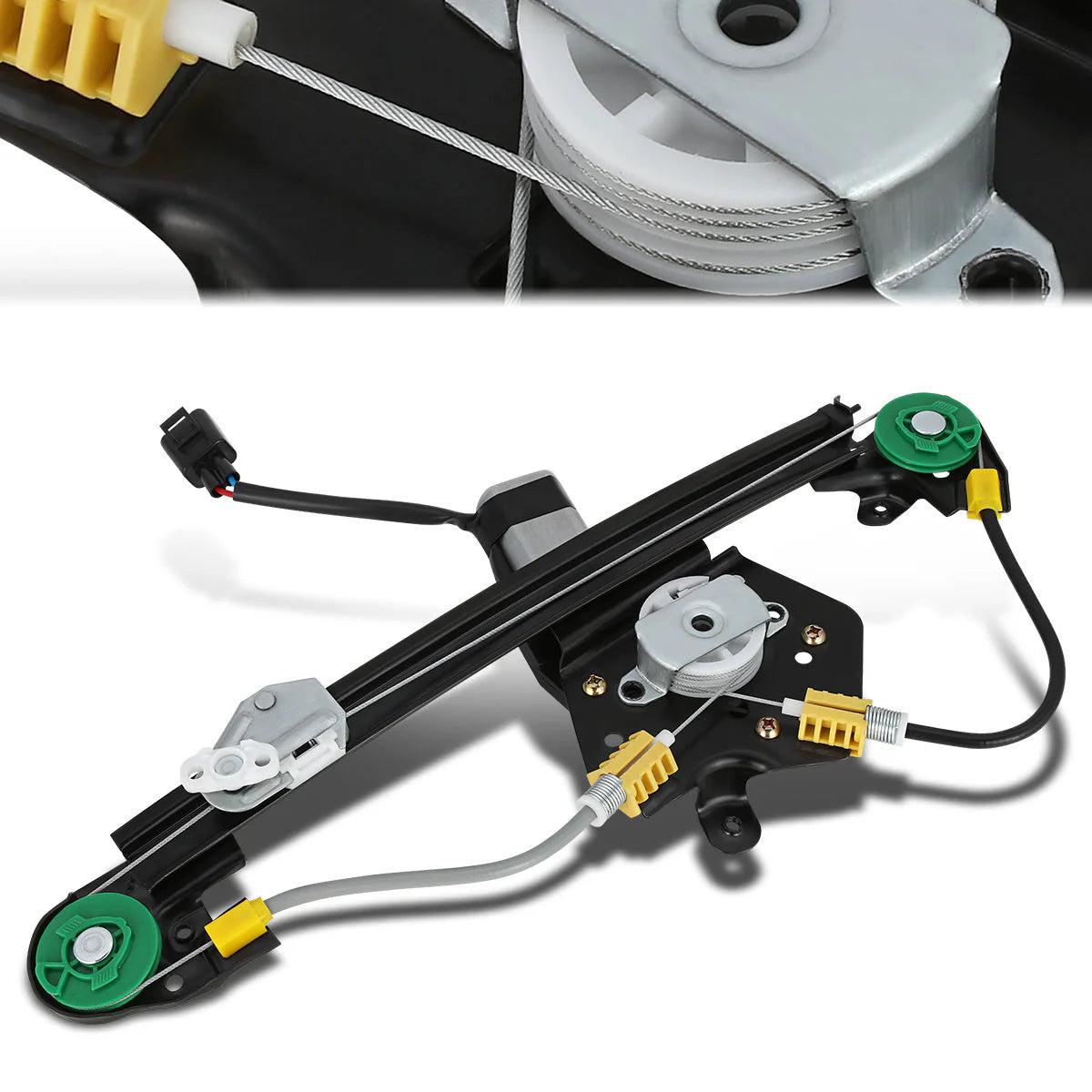 97-03 Chevy Malibu 97-99 Oldsmobile Cutlass Power Window Regulator w/Motor - Rear Left Driver Side