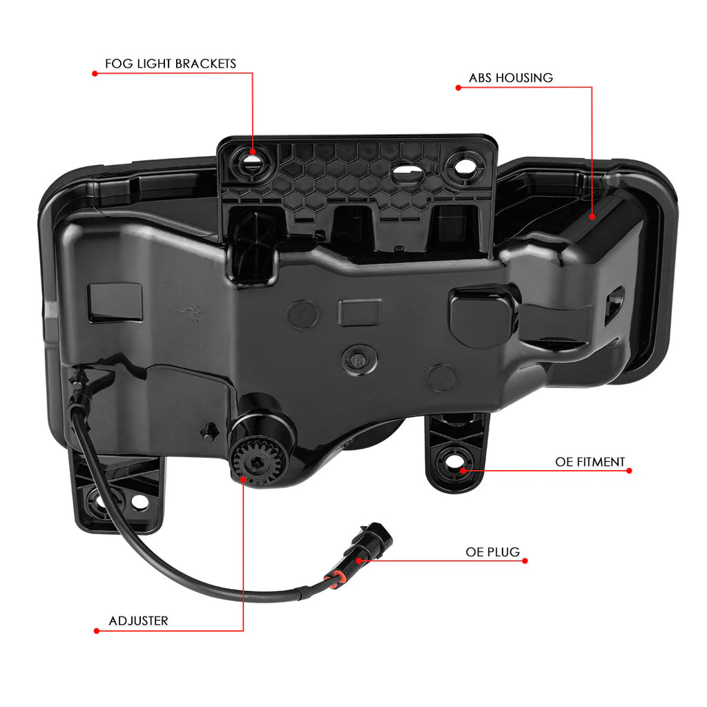LED Fog Lights w/ Switch Wiring Harnesses 16-19 GMC Sierra 1500 (Limited)