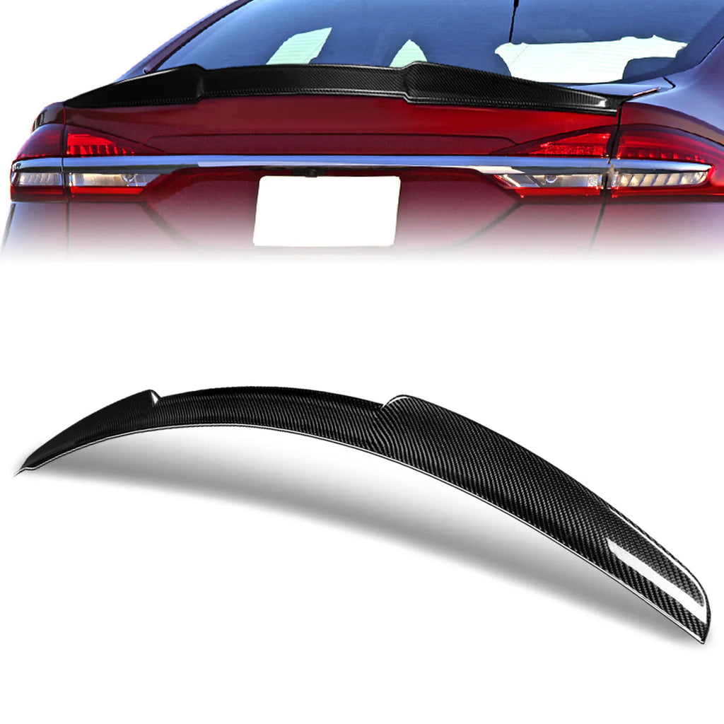 V-Style Carbon Fiber Rear Trunk Lid Spoiler 13-20 Ford Fusion