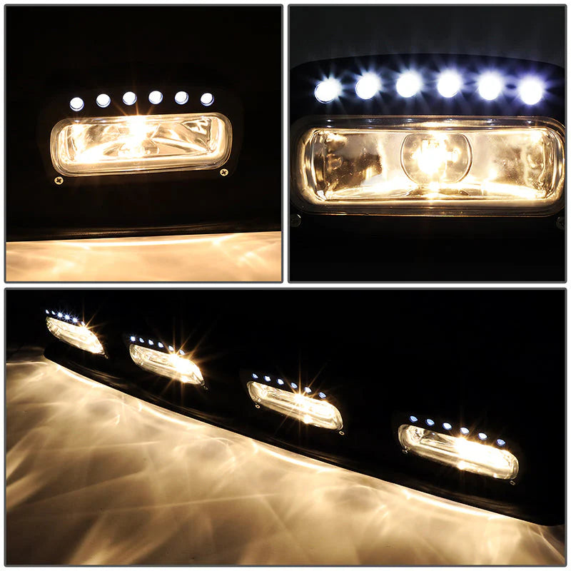 Amber Lens Roof Mounted Fog Light w/ Switch 38 in. X 9 in. X 4 in.