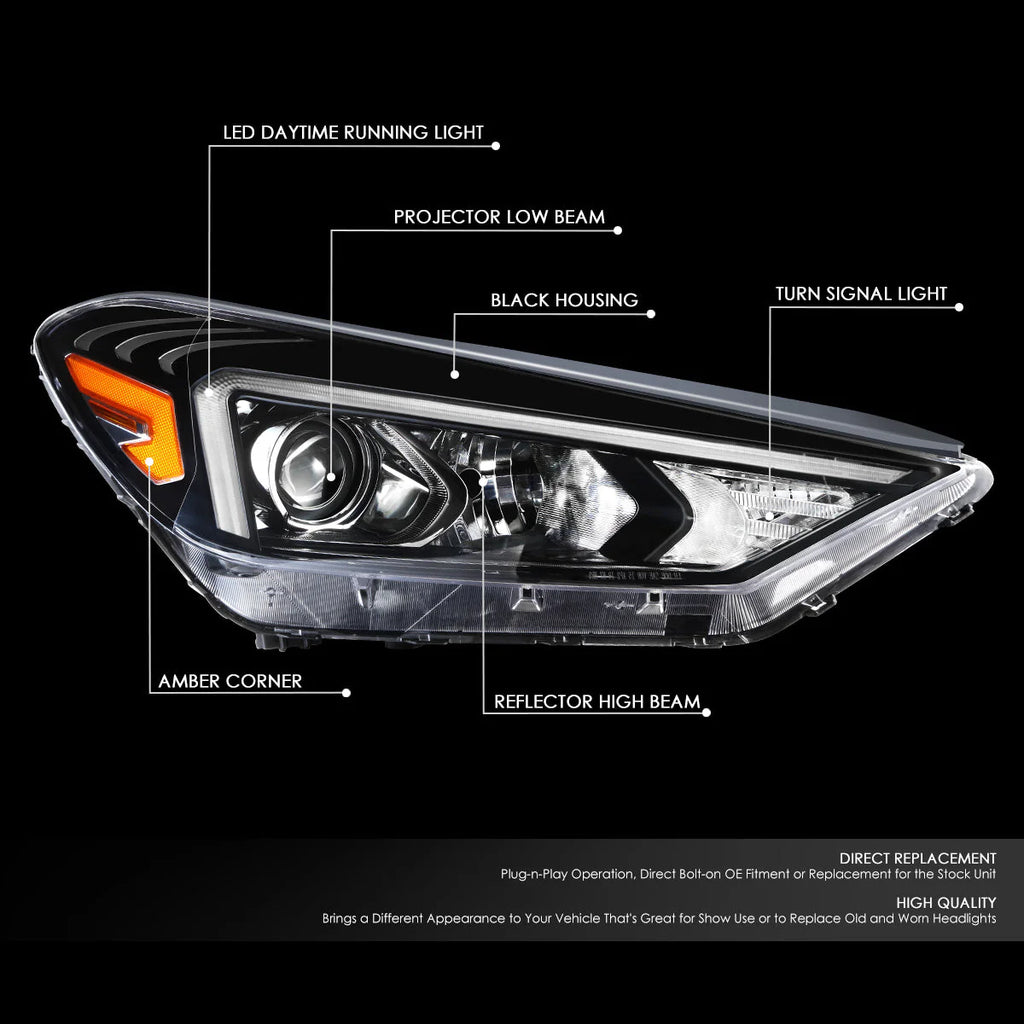 LED DRL Projector Headlight (Right) 19-21 Hyundai Tucson