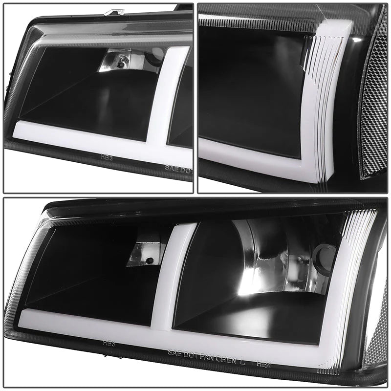 LED DRL Headlights 03-06 Chevy Avalanche Silverado 1500-3500 / HD