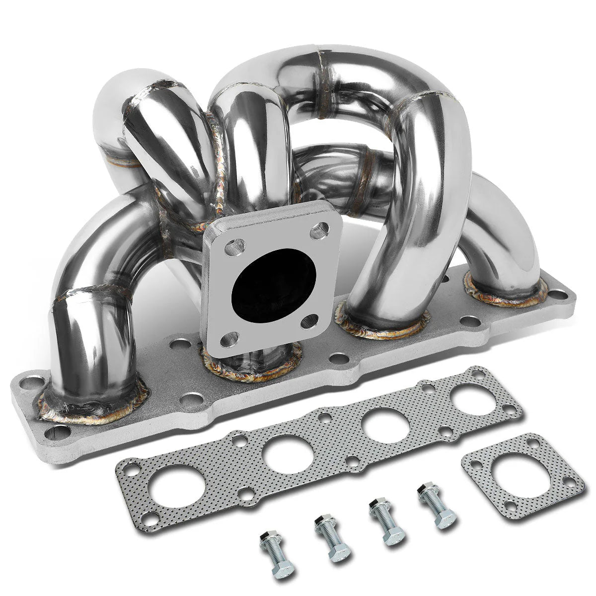 10-14 Hyundai Genesis Coupe 2.0T factory Style TD04 Turbo Manfild - Stainless Steel