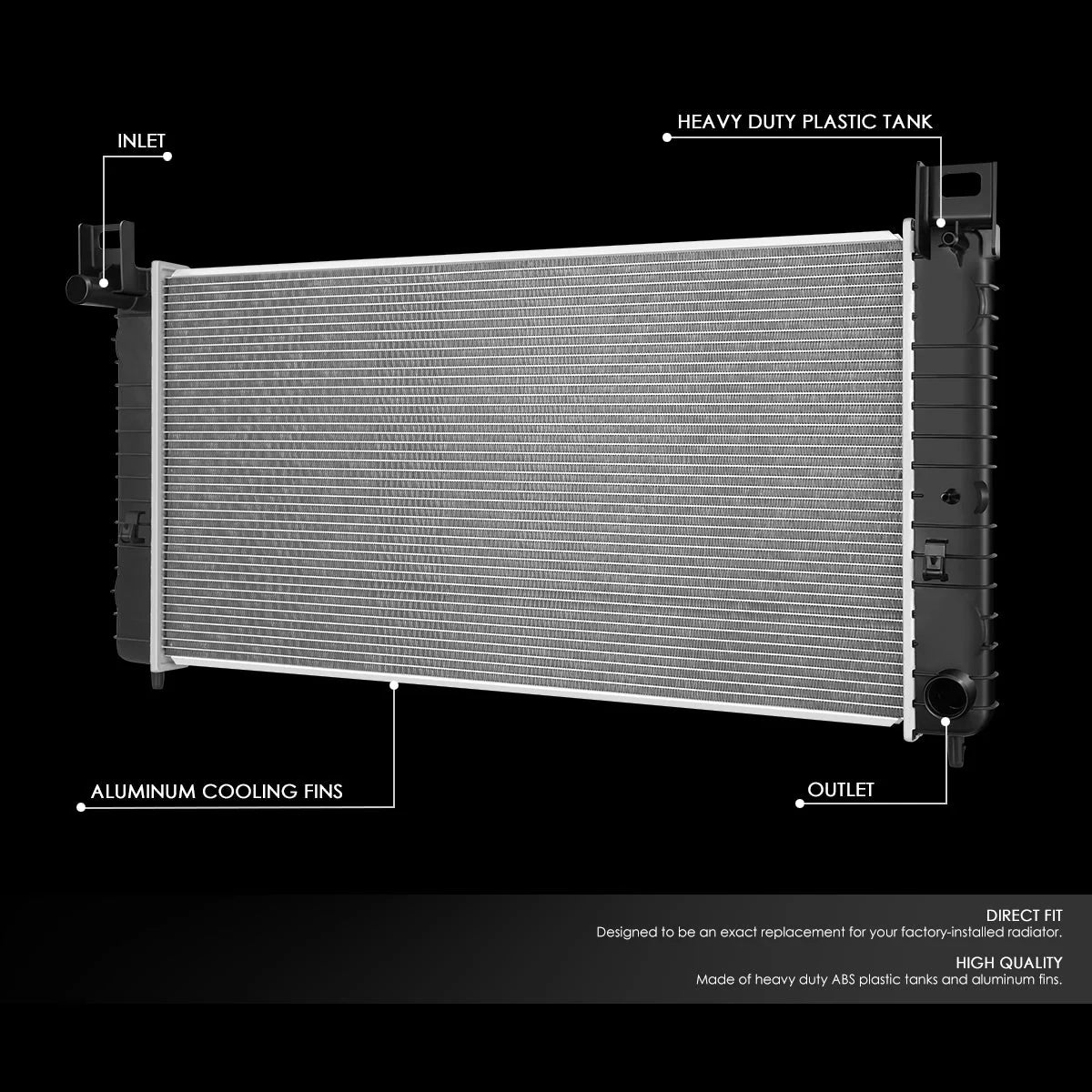 13419 Replacement Radiator 09-13 Chevrolet Silverado GMC Sierra 1500