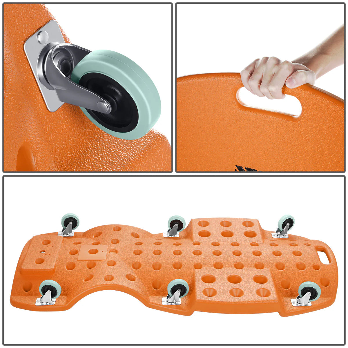 Heavy Duty Low Profile Roller Automotive Creeper - 46.8 in. L x 23.6 in. W [A Variety of Color Options]