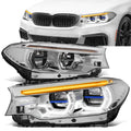 LED DRL Halo Sequential Headlights 17-20 BMW 530i 540i / xDrive