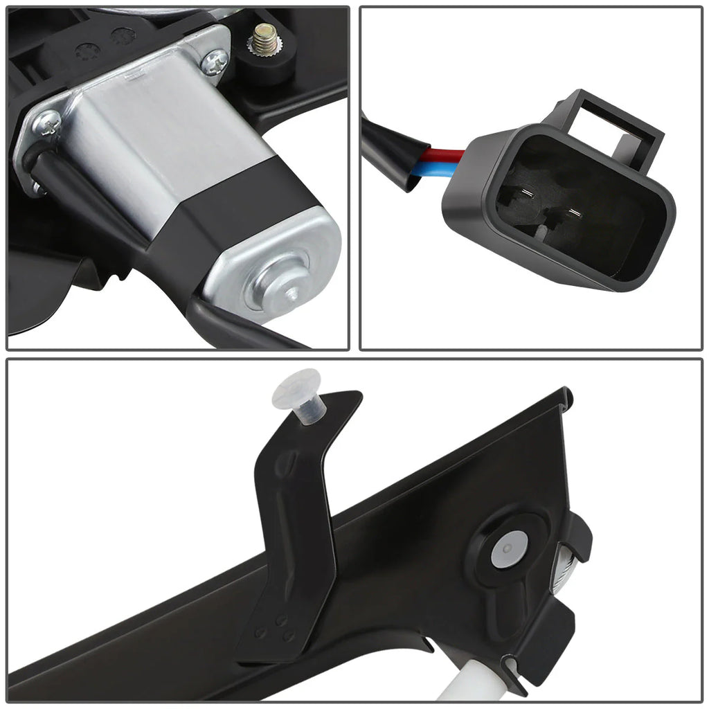 01-06 Chevrolet Silverado GMC Sierra 1500 2500 3500 Power Window Regulator w/Motor - Rear Right Side