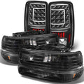 2026 Chevy Suburban/Tahoe 2000-2006 Black Headlights & LED Tail Lights Set, DOT Approved