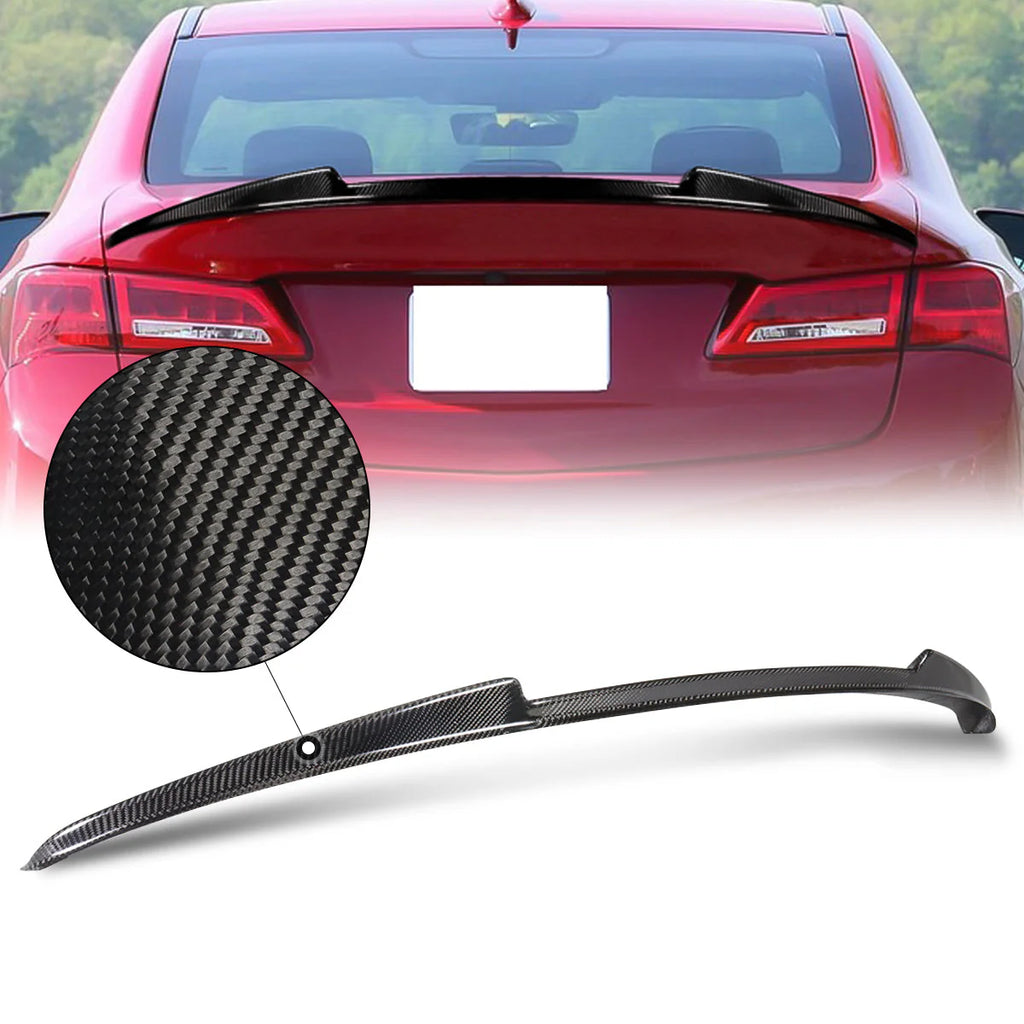 V-Style Carbon Fiber Rear Trunk Lid Spoiler 15-20 Acura TLX
