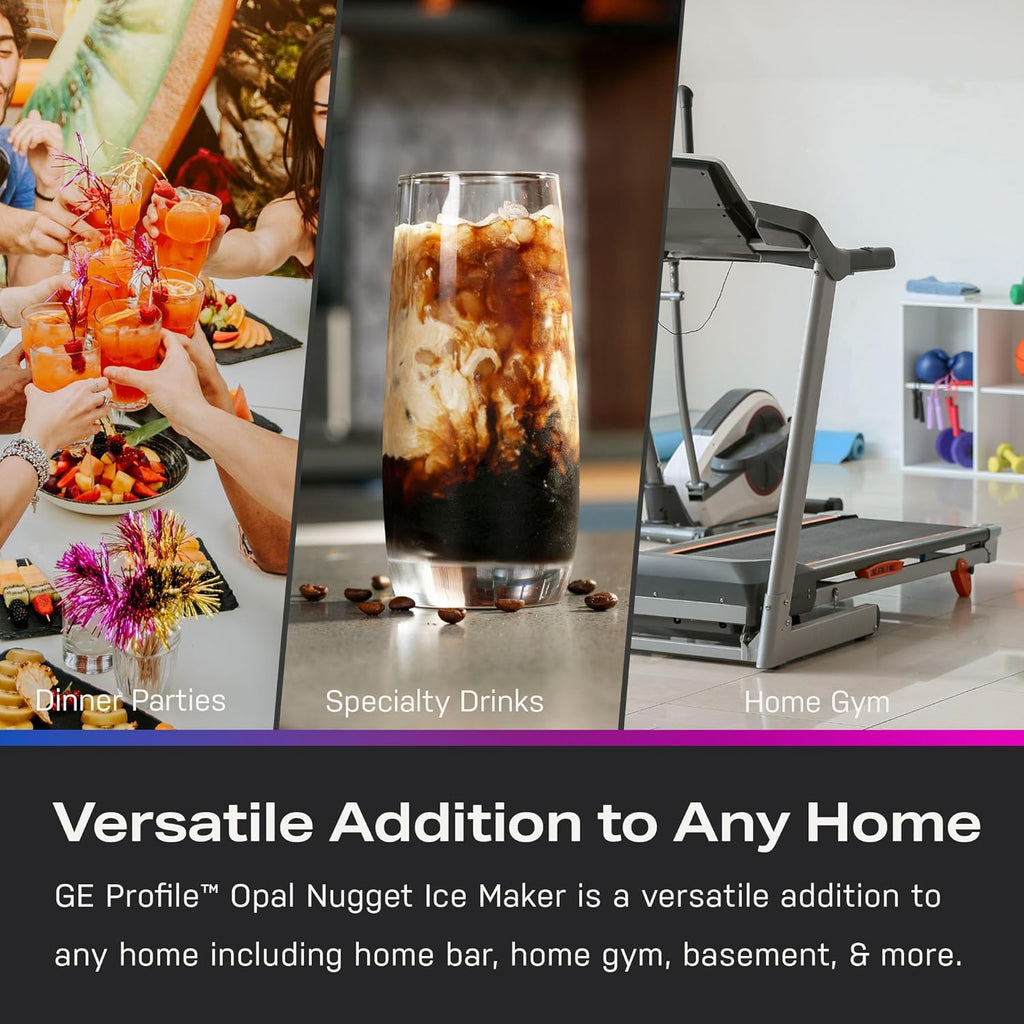 2026 GE Profile Opal 2.0 with 0.75 Gallon Tank, Chewable Crunchable Countertop Nugget Ice Maker, Scoop included, 38 lbs in 24 hours, Pellet Ice Machine with WiFi & Smart Connected, Stainless Steel