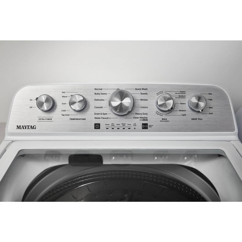 2026 4.8 cu. ft. Top Load Washer with Extra Power Boost, White – MVW5430MW