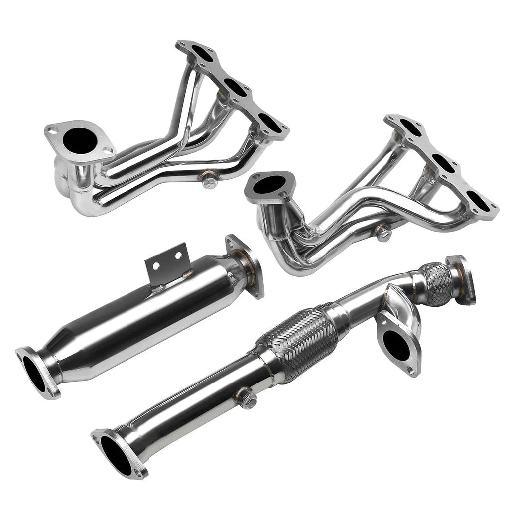 03-06 Hyundai Tiburon 2.7L V6 6-2-1 Shorty Exhaust Headers - Stainless Steel
