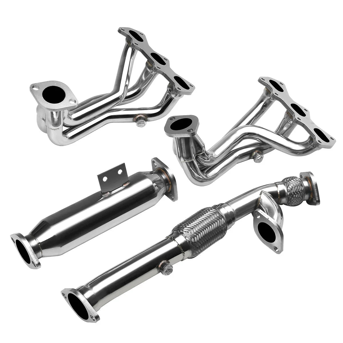 03-06 Hyundai Tiburon 2.7L V6 6-2-1 Shorty Exhaust Headers - Stainless Steel