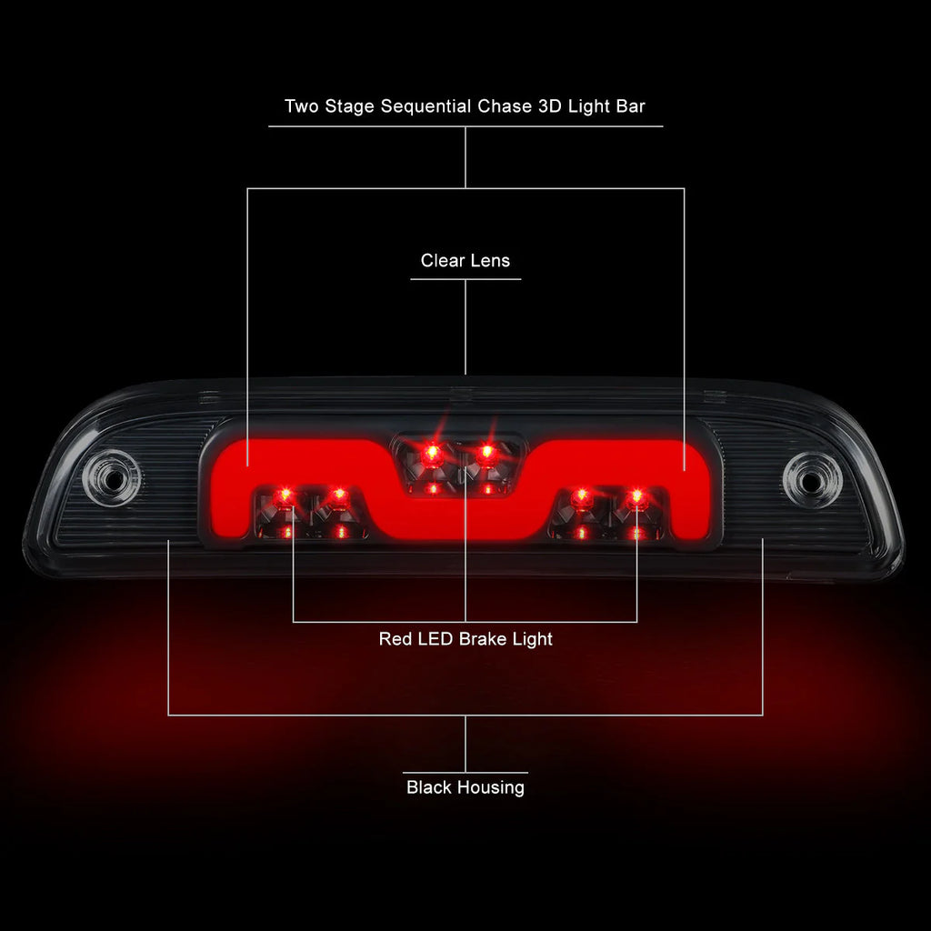 LED Sequential 3rd Brake Light 95-15 Toyota Tacoma 16-23 Tacoma Access Extended Cab