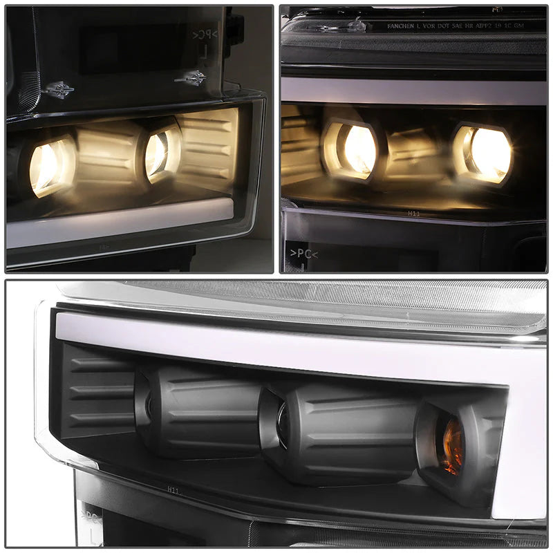 LED DRL Projector Headlights 19-21 Chevy Silverado 1500