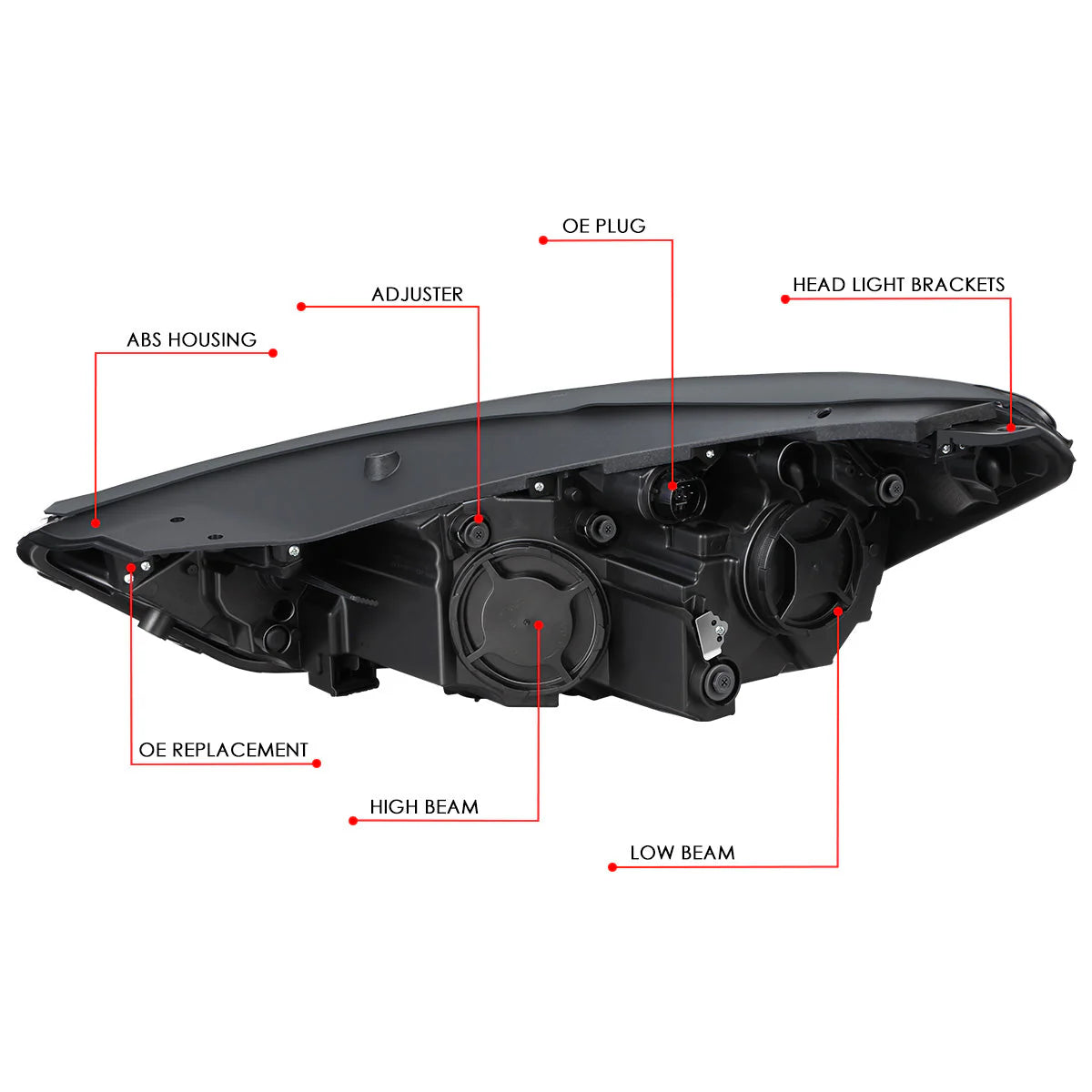 LED DRL Projector Headlight (Right) 19-21 Hyundai Tucson