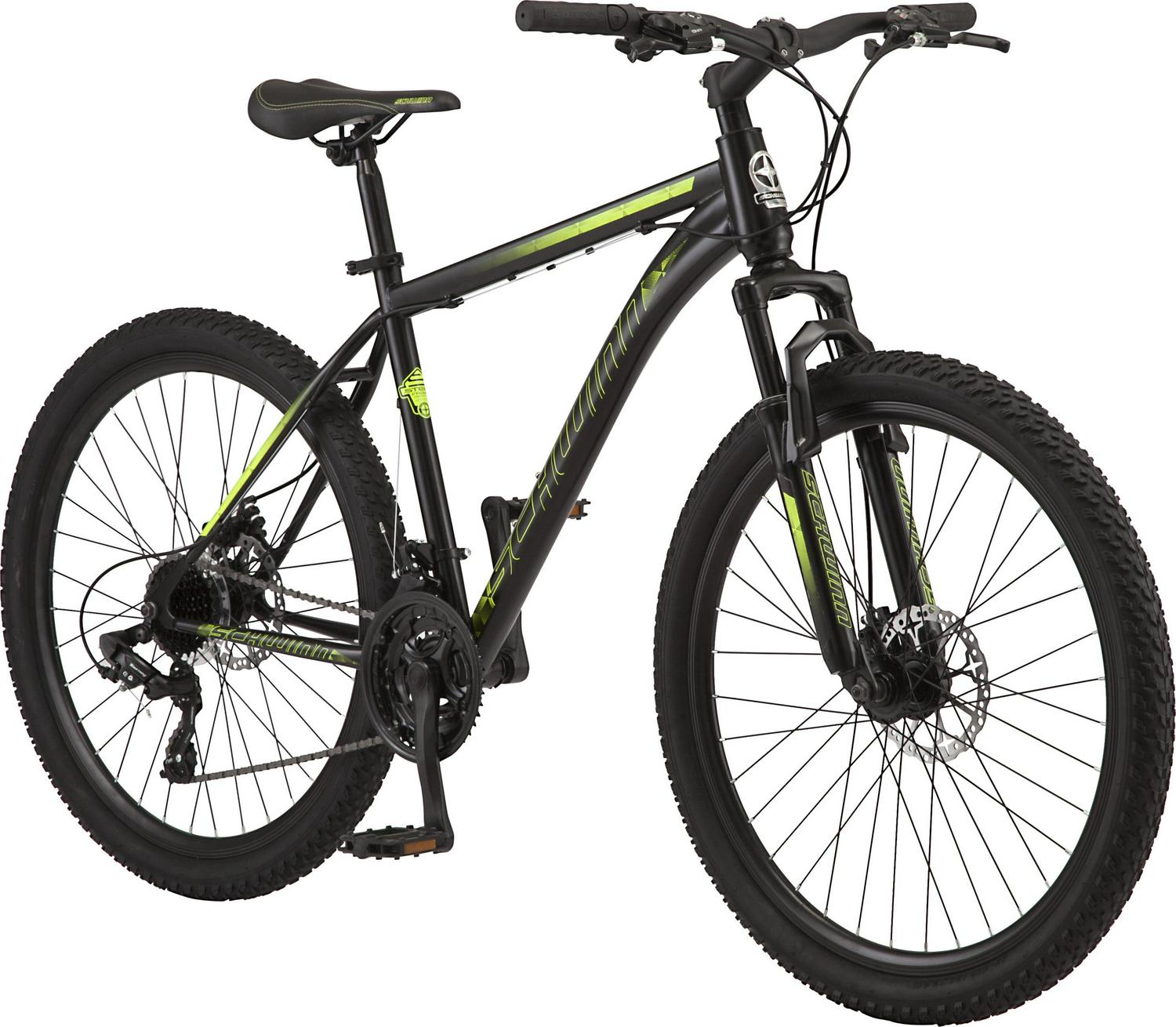 2026 Schwinn Sidewinder Mountain Bike， 26-inch Wheels， 21 Speeds， Mens Style， Black