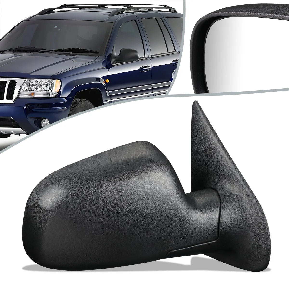 Manual Side View Mirror (Right) 99-04 Jeep Grand Cherokee