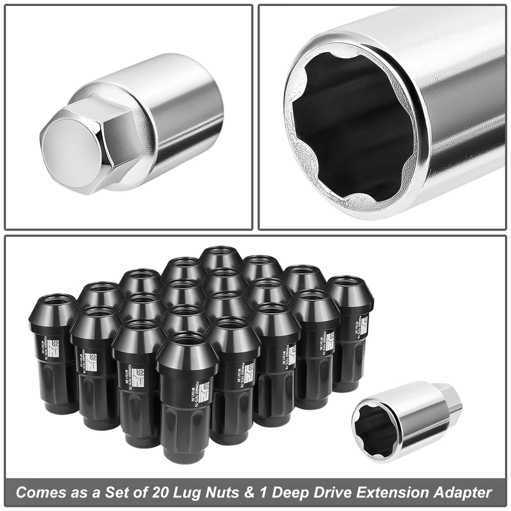 20 Pcs Aluminum Lug Nuts[A Variety of color options] Universal