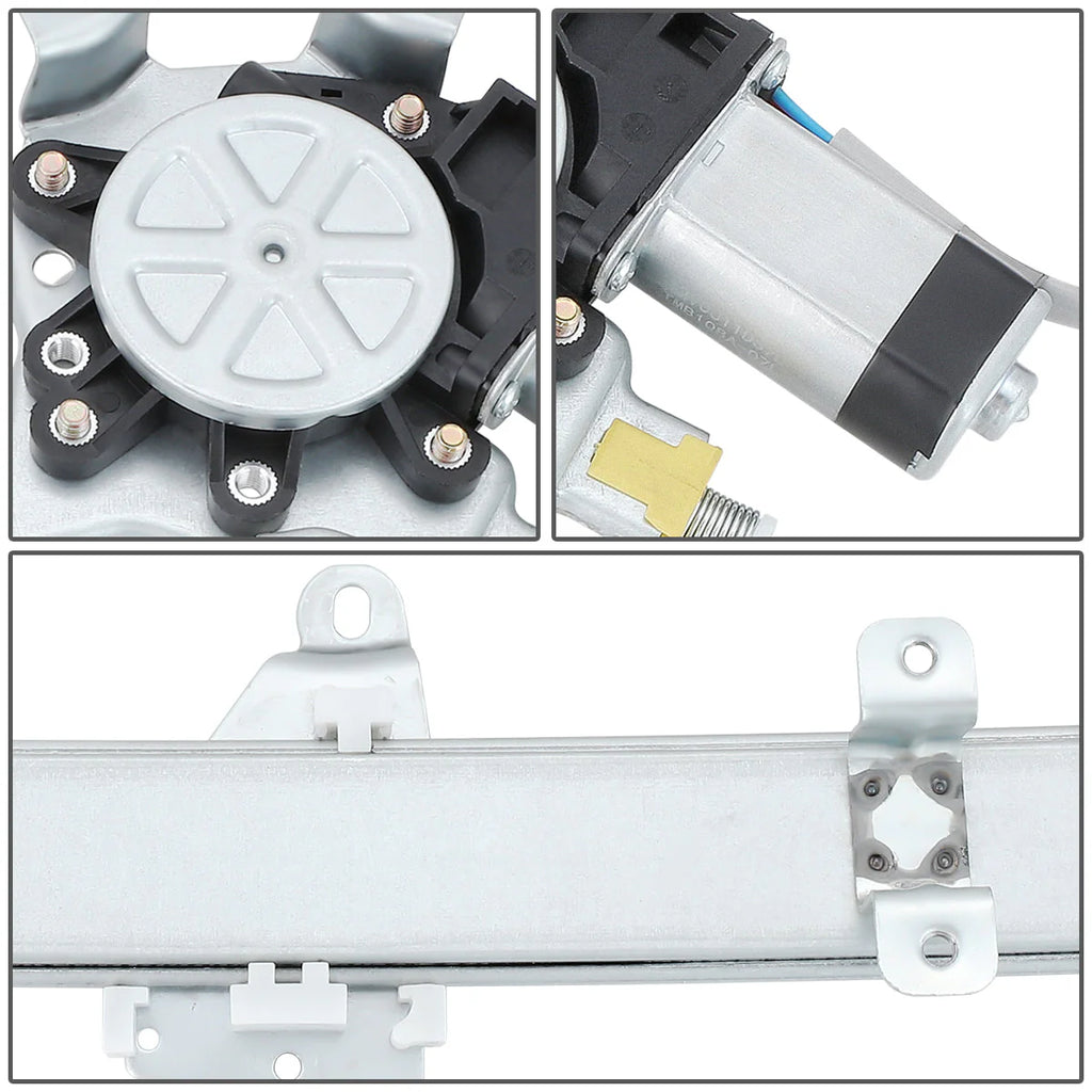 91-94 Nissan Sentra 94-12 Tsuru Power Window Regulator w/Motor - Front Left Driver Side