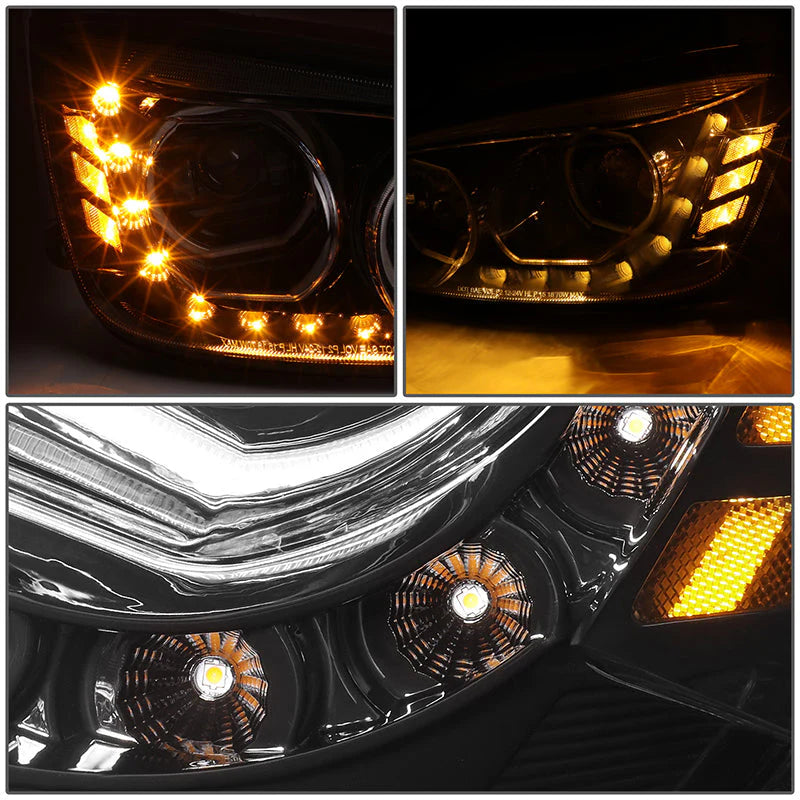 LED DRL Halo Projector Headlights 08-19 Kenworth T170 T270 T370 T660