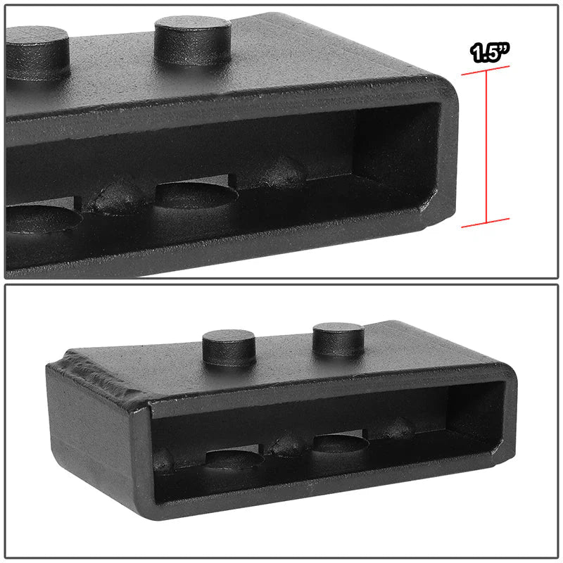04-22 Ford F150 RWD 1.5 in. Rear Lift Block Kit U-Bolts