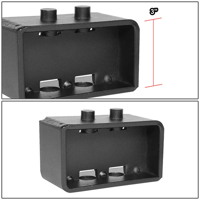 04-22 Ford F150 RWD 3 in. / 4WD 1.5 in. Rear Lift Block Kit U-Bolts