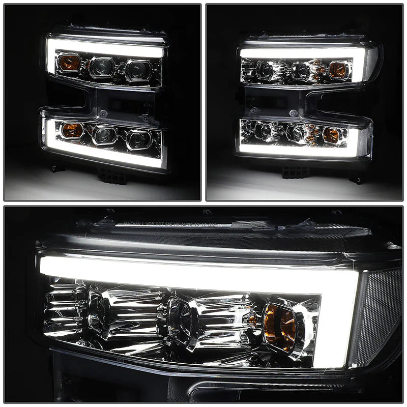 LED DRL Projector Headlights 19-21 Chevy Silverado 1500
