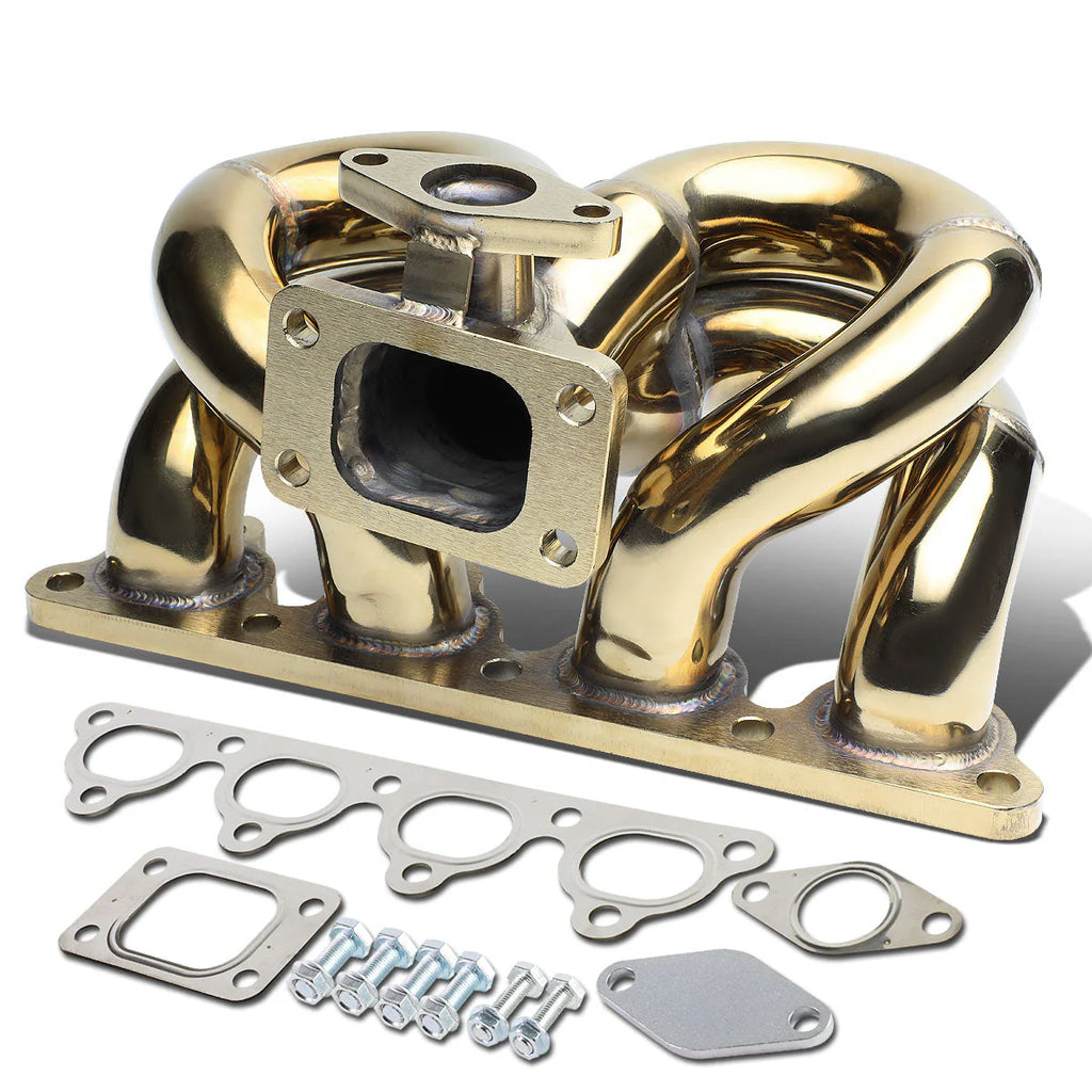 88-91 Honda CRX 88-00 Civic D15 D16 T3 Turbo Manifold w/38mm Port - Stainless Steel