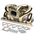 88-91 Honda CRX 88-00 Civic D15 D16 T3 Turbo Manifold w/38mm Port - Stainless Steel