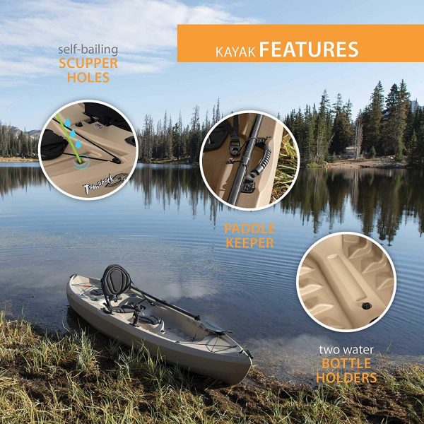 2026 Lifetime 90806 Tamarack Angler 100 Fishing Kayak C 2 Pack (Paddles Included)