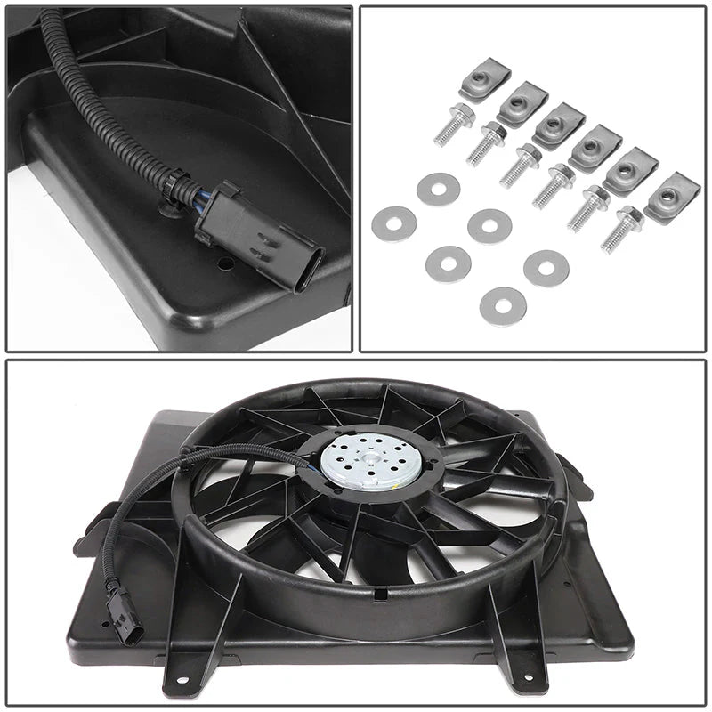 01-08 Chrysler PT Cruiser 2.4L Non Turbo Radiator Cooling Fan Assembly - CH3115118