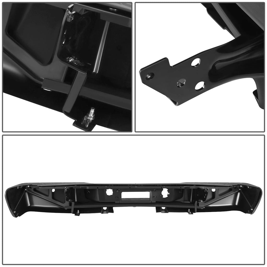 Rear Steel Bumper w/ Parking Sensor Holes 07-13 Chevy/GMC Silverado Sierra 1500