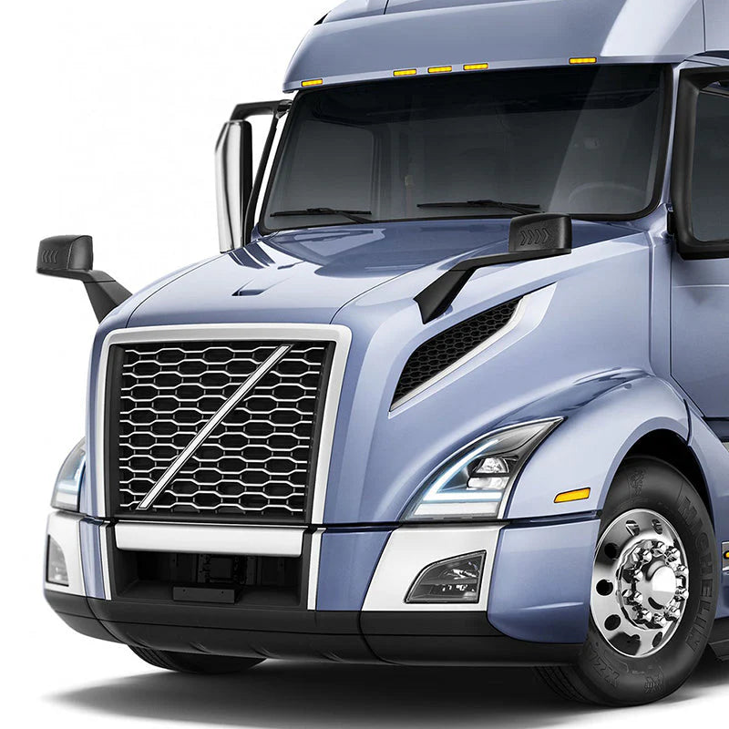 Performance Series Side Hood Mirrors (Black) 18-21 Volvo VNL 300, 400, 740, 760, 860